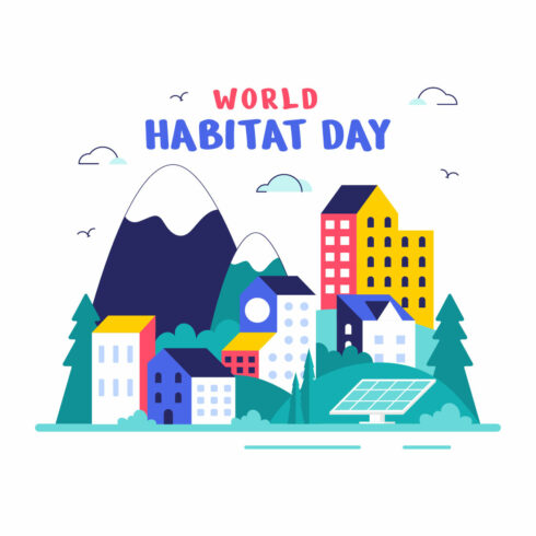 10 World Habitat Day Illustration cover image.