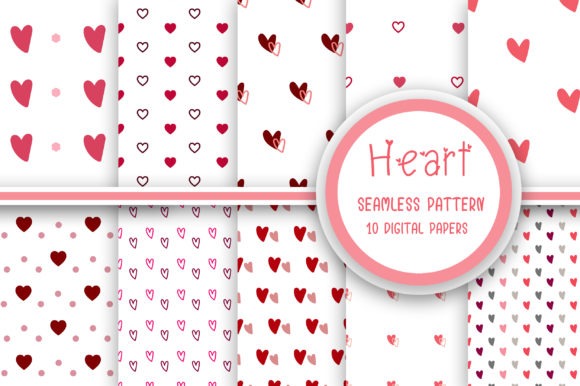 heart seamless pattern digital p 570