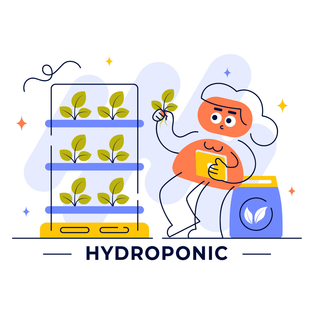 10 Hydroponics Technology Illustration preview image.