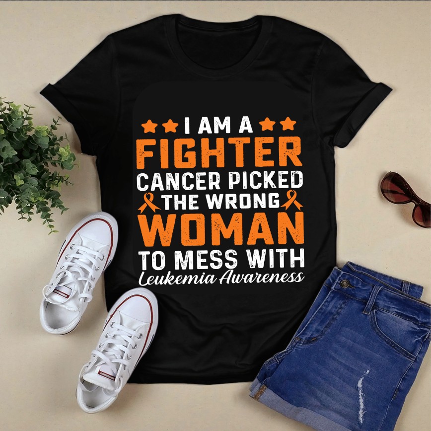 i am a fighter cancer picked the wrong woman to mess with leukemia awareness 211