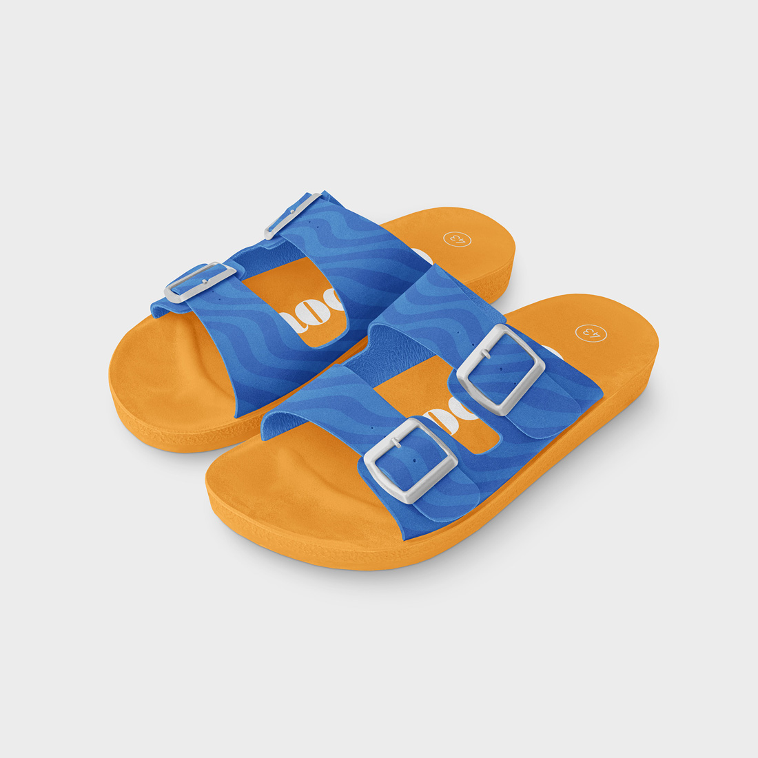 Slide Sandals Mockup Set preview image.