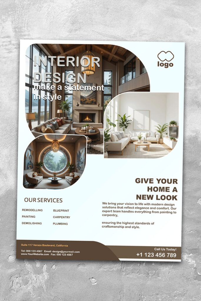 Photo inspiration: Visual Reference: Modern Interior Design Flyer Psd Template