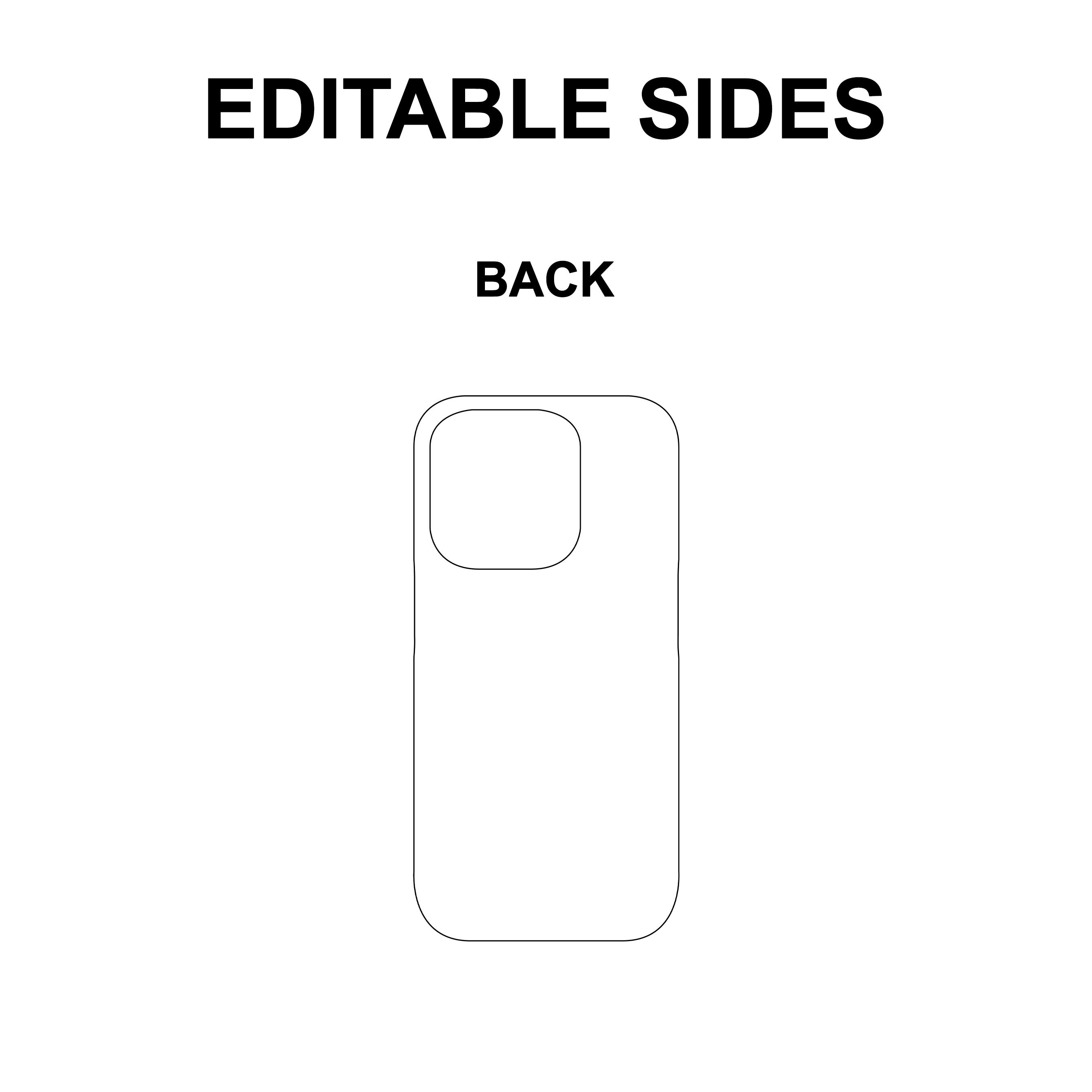 iPhone Case Vector Mockup preview image.