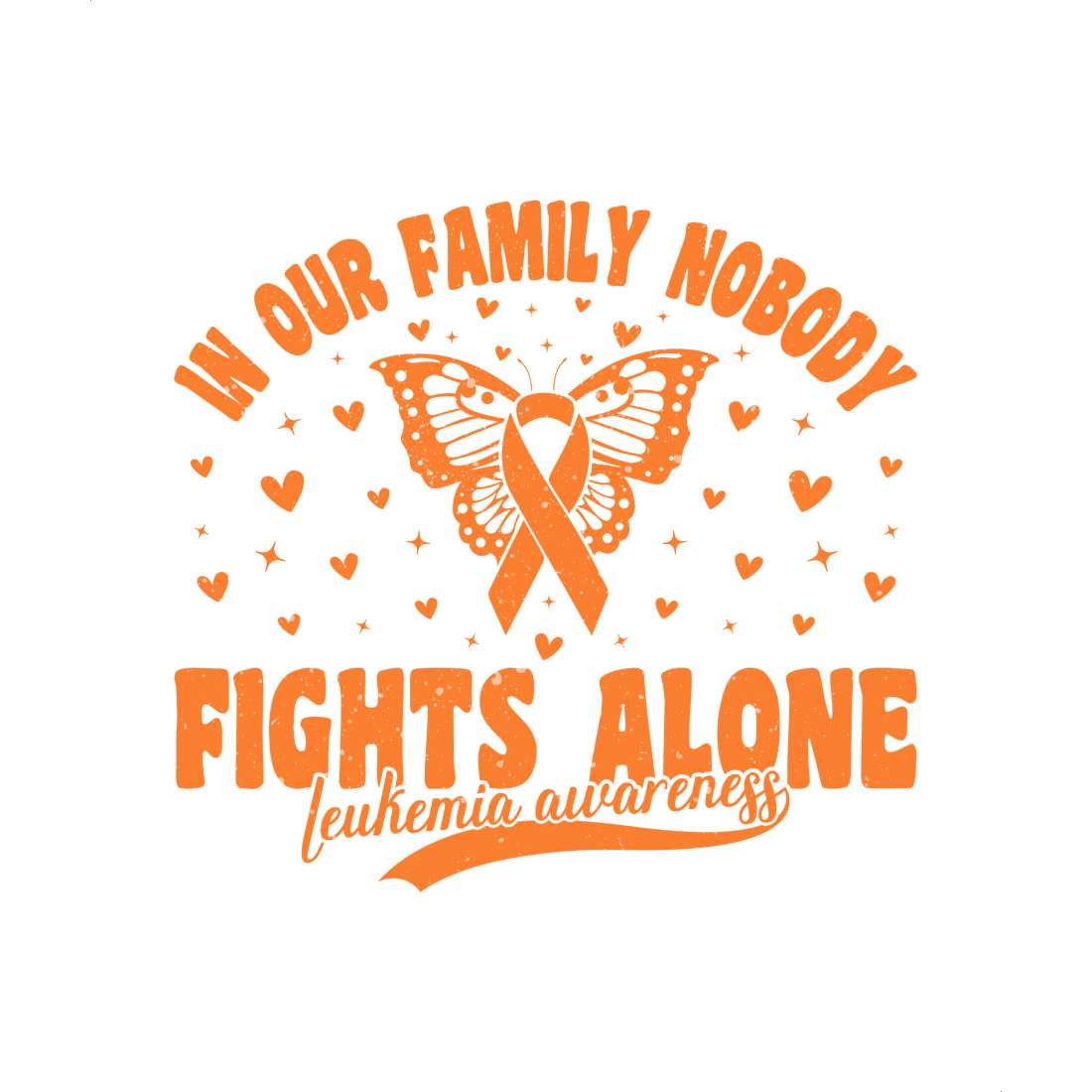 leukemia awareness butterfly ribbon design for family support graphic design preview image.