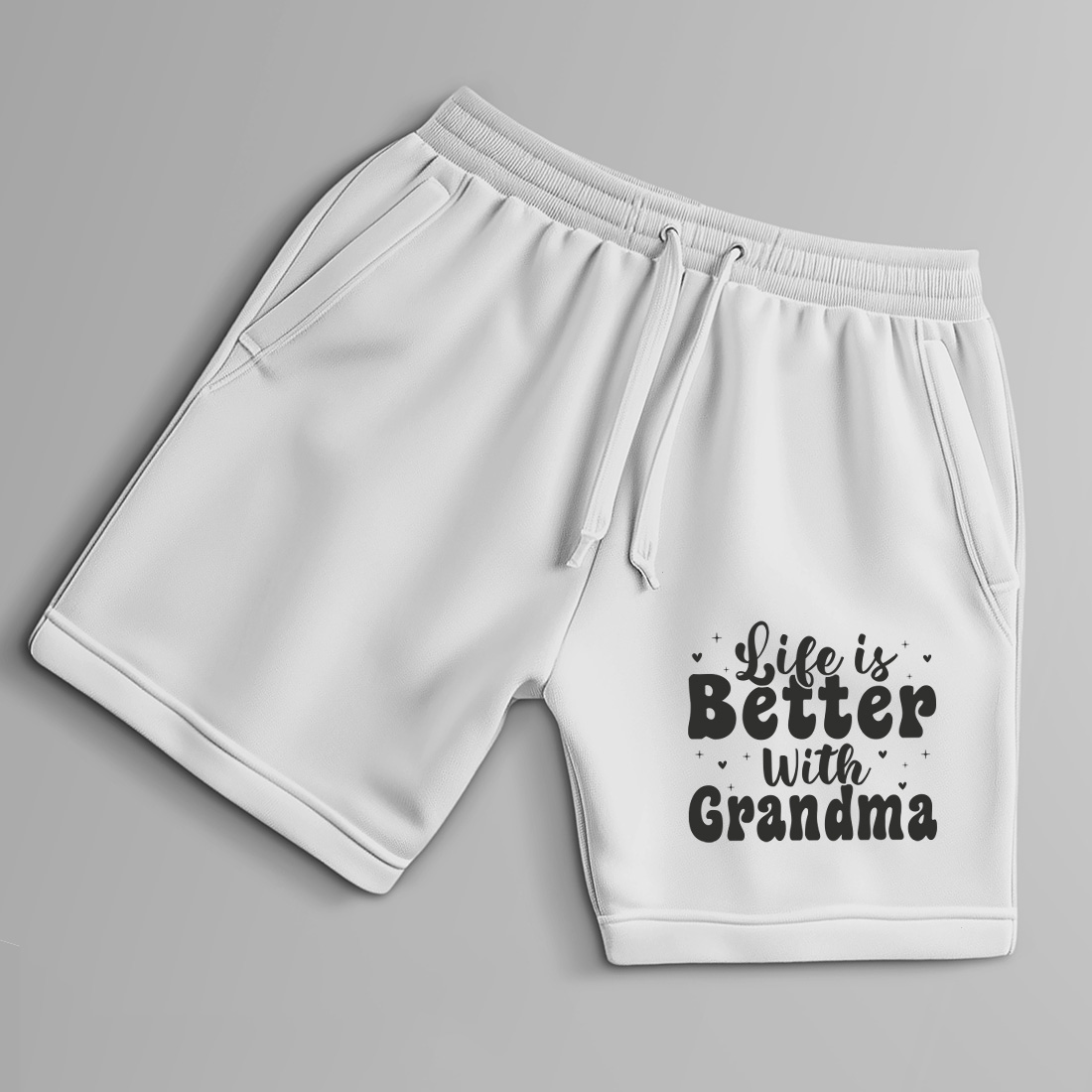 life is better with grandma quote – cute family love design for t shirts and gifts 9 with shorts mock up 180