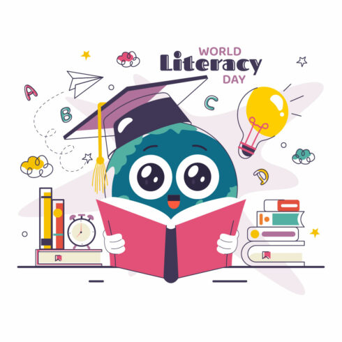 10 World Literacy Day Illustration cover image.