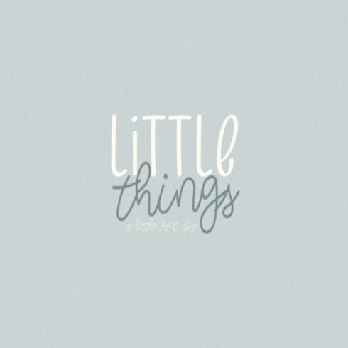 Little Things Duo Font cover image.