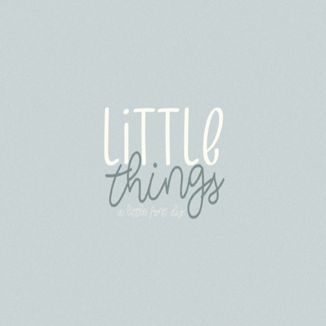 Little Things Duo Font preview image.