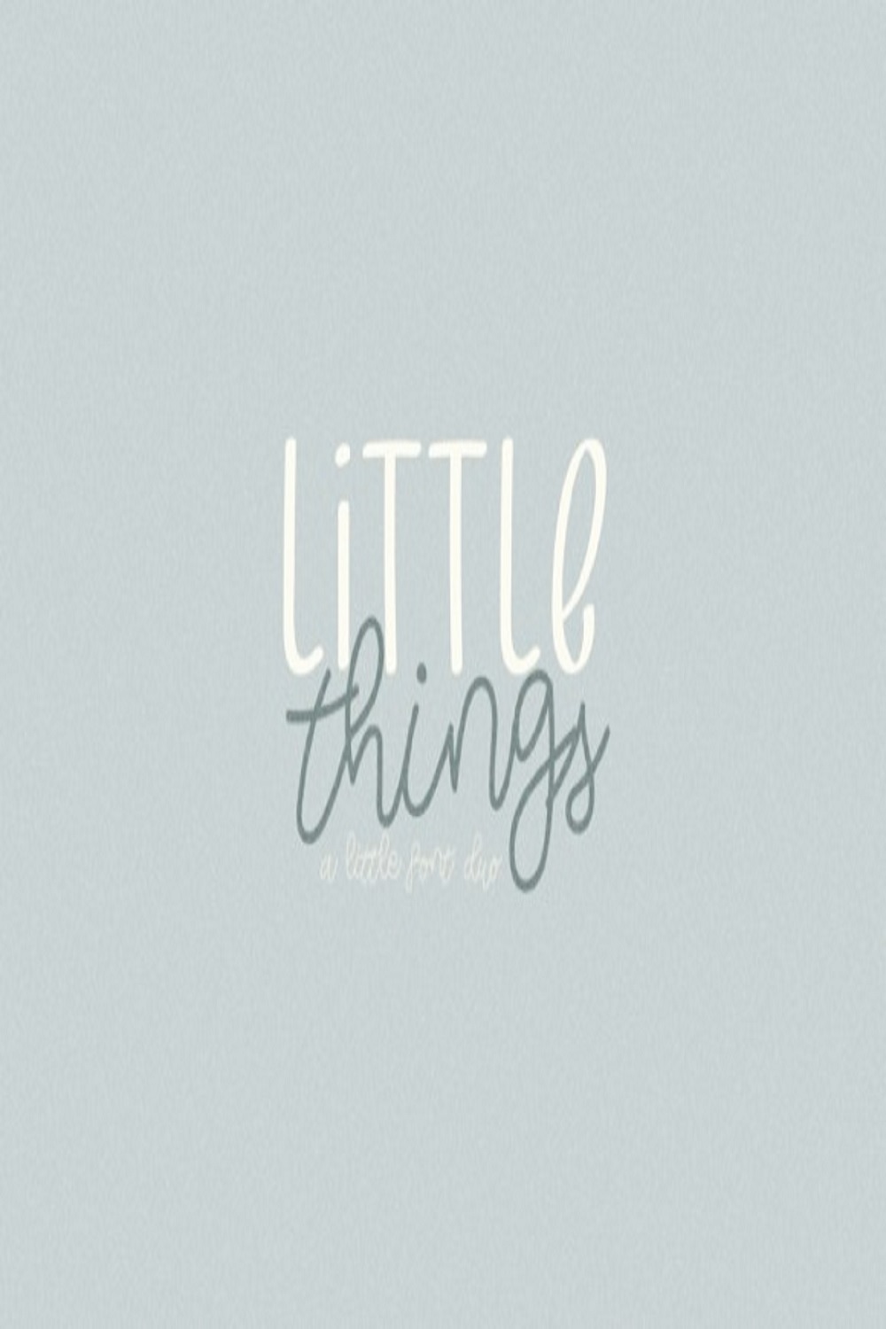 Little Things Duo Font pinterest preview image.