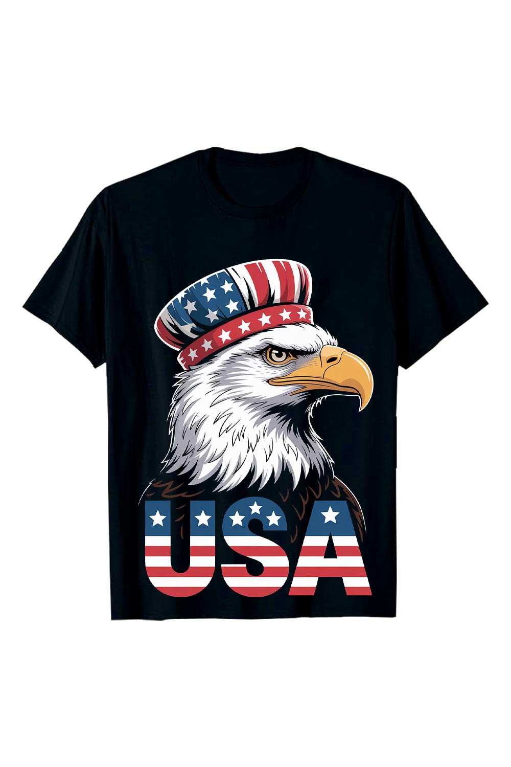 2 Design Majestic eagle with American flag and bold U S A text American flag day PNG T shirt Design pinterest preview image.