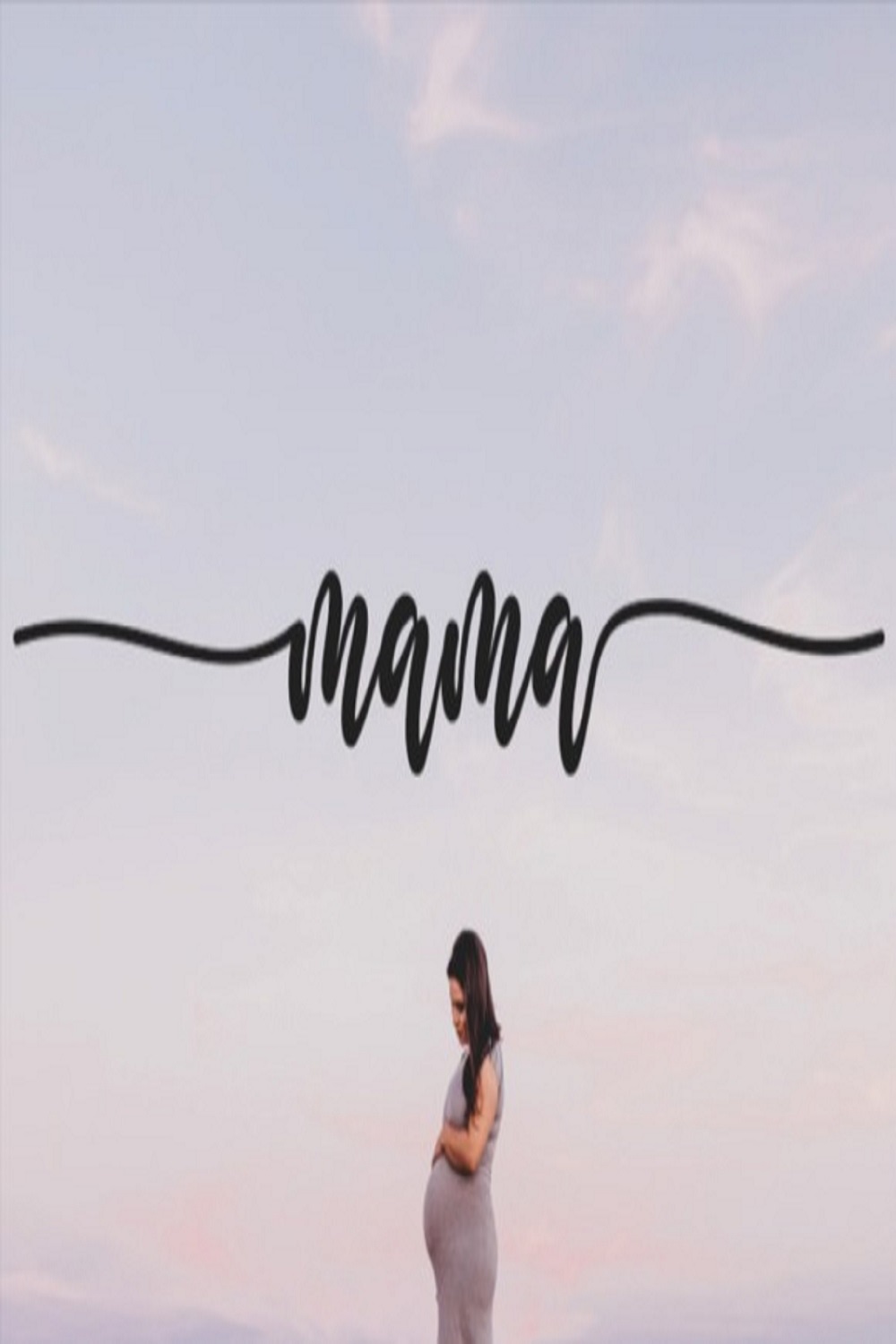 Mama Font pinterest preview image.
