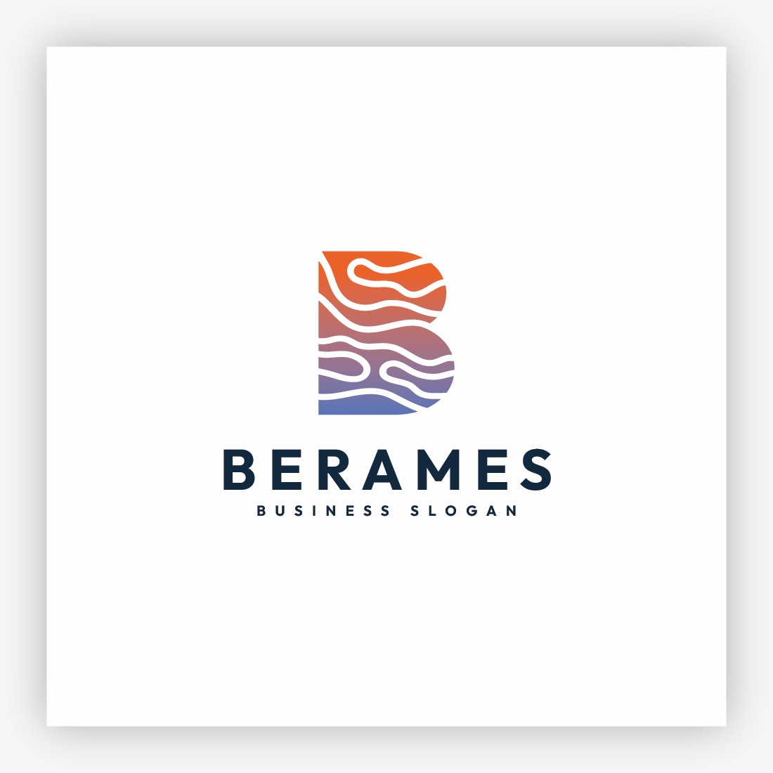 Berames Wavy Letter B Logo cover image.