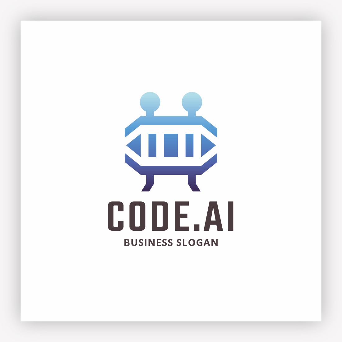 Codeai Data Code Robot Logo preview image.
