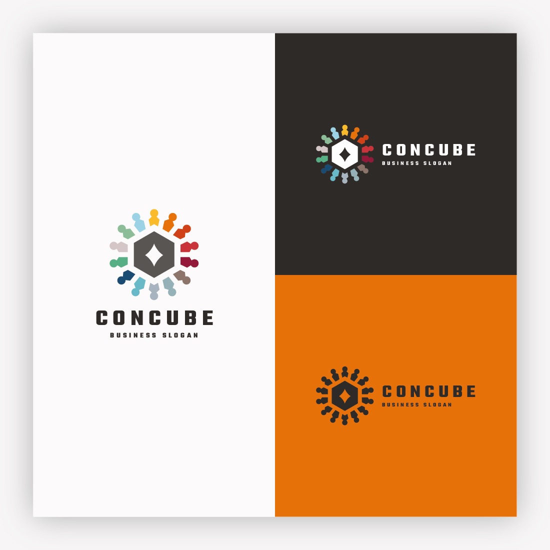 Connected Hexagon Cube Logo cover image.