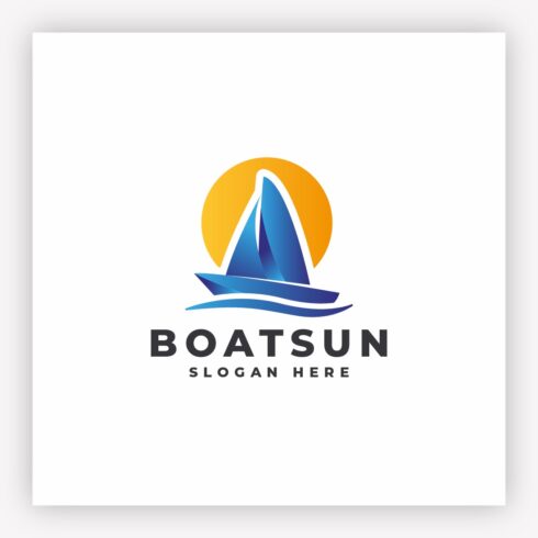 Boat Sun Sailing Logo cover image.