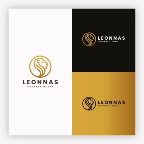 Majestic Lion Head Luxury Logo cover image.