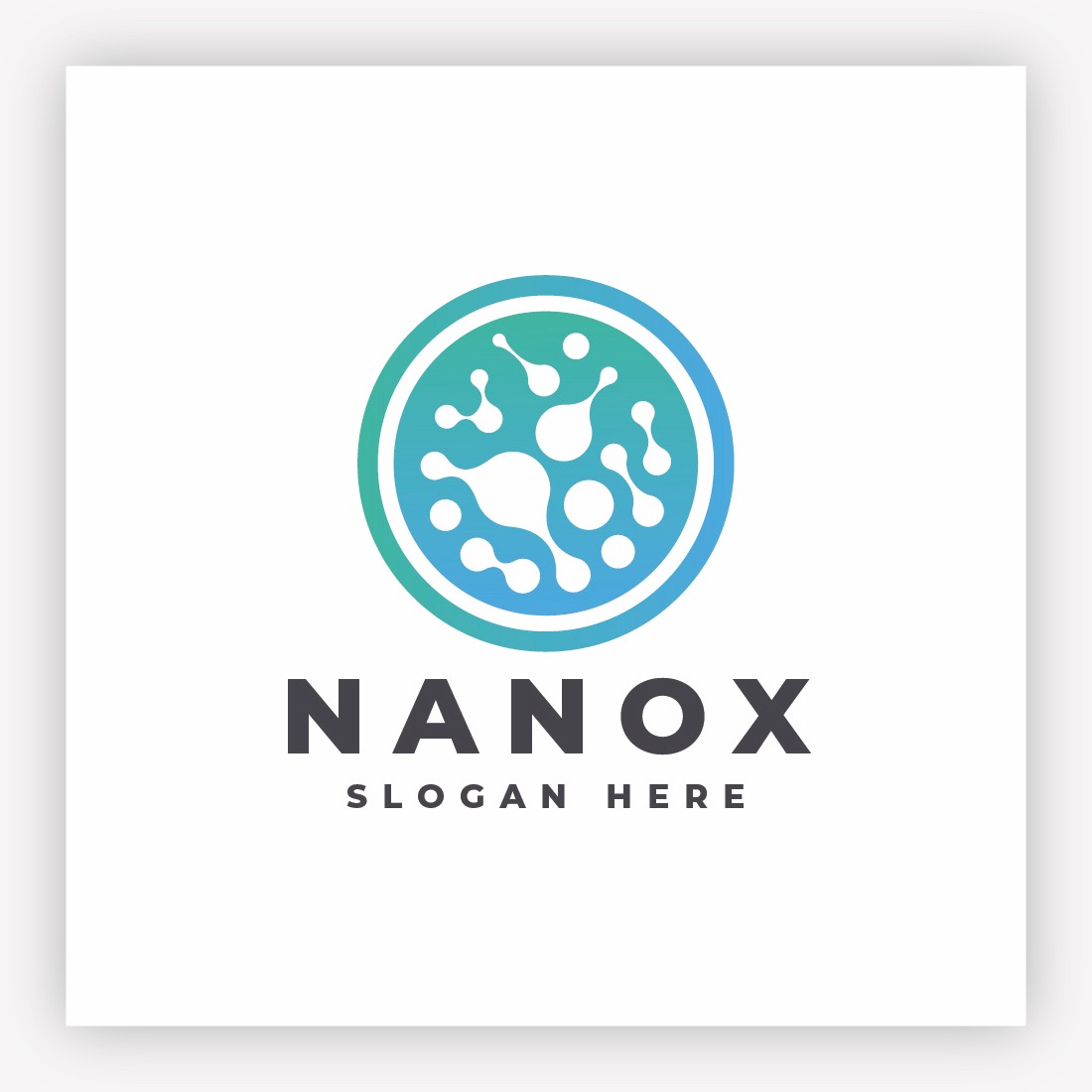 Nanox Molecular Circle Logo cover image.