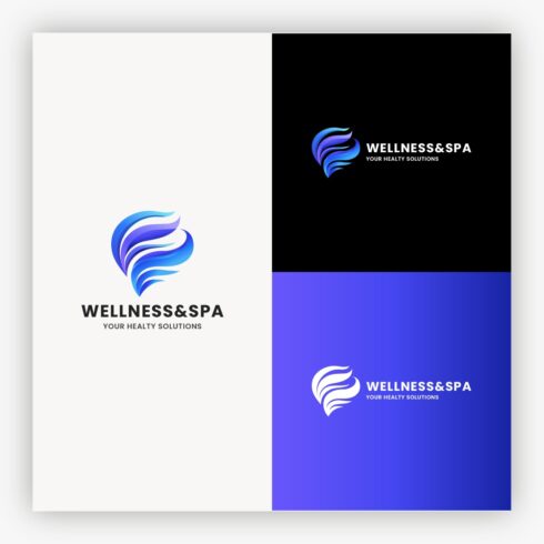 Wellness Spa - Serene Flowing Wellness Logo cover image.