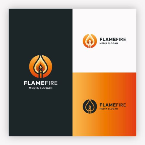 Dynamic Flame & Energy Logo cover image.