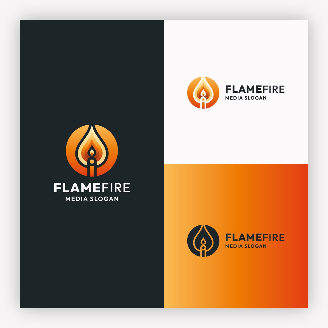 Dynamic Flame & Energy Logo cover image.