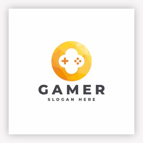 Gamer Polygonal Controller Logo cover image.
