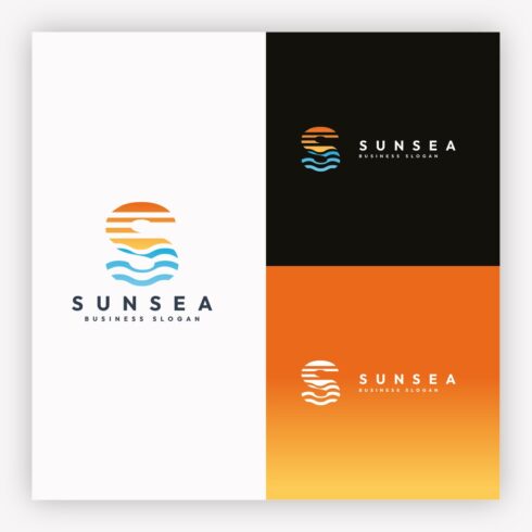 Sun and Sea Letter S Logo cover image.
