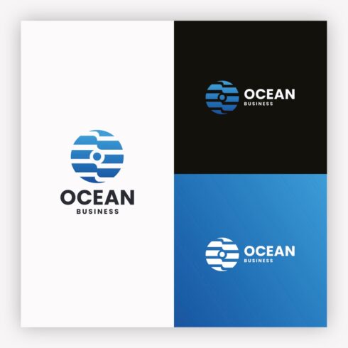 Ocean Letter O - Abstract Global Connection & Data Logo cover image.