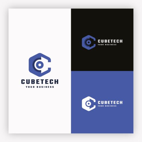 Cube Tech - Modern Hexagon C Letter Tech Logo cover image.