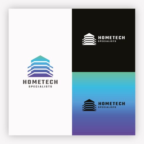 Modern Real Estate & Home Technology Logo cover image.