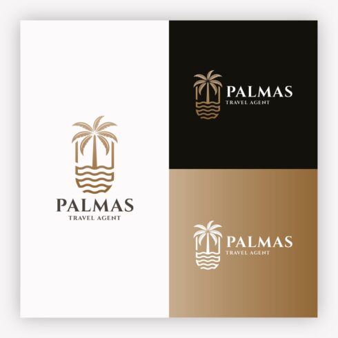 Tropical Palm Tree Resort & Travel Logo cover image.