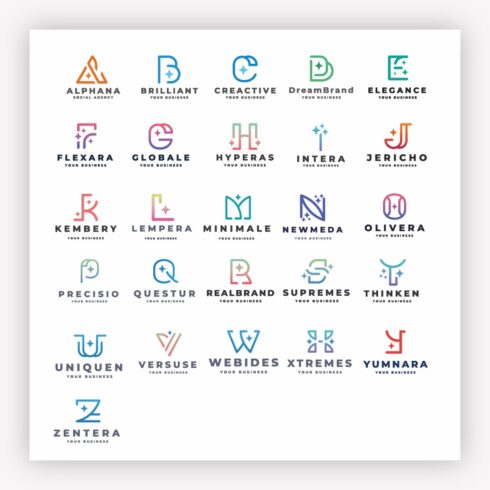Letter Company Logo Set cover image.