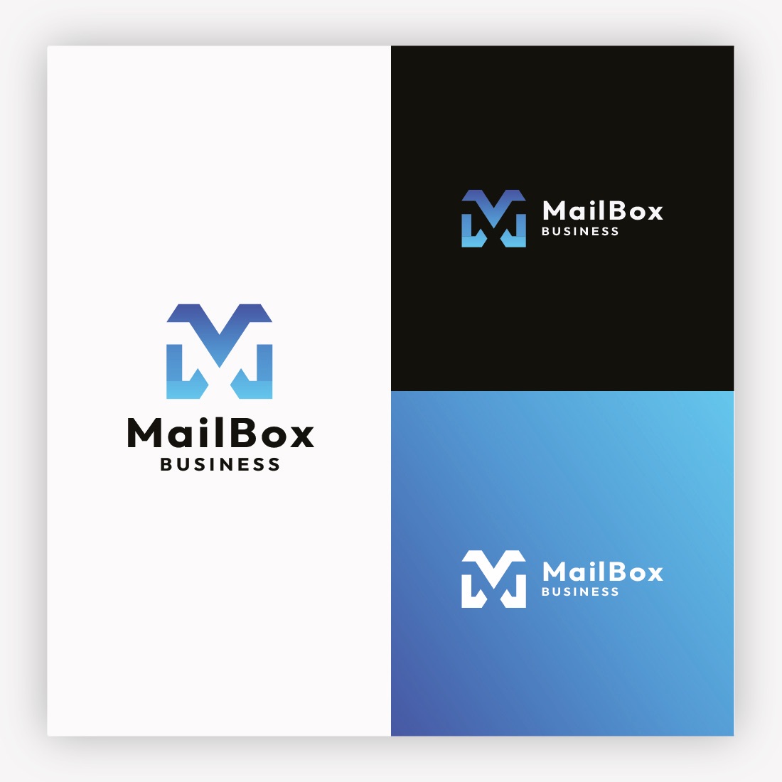 Mail Box – Modern M Letter Delivery & E-Commerce Logo cover image.