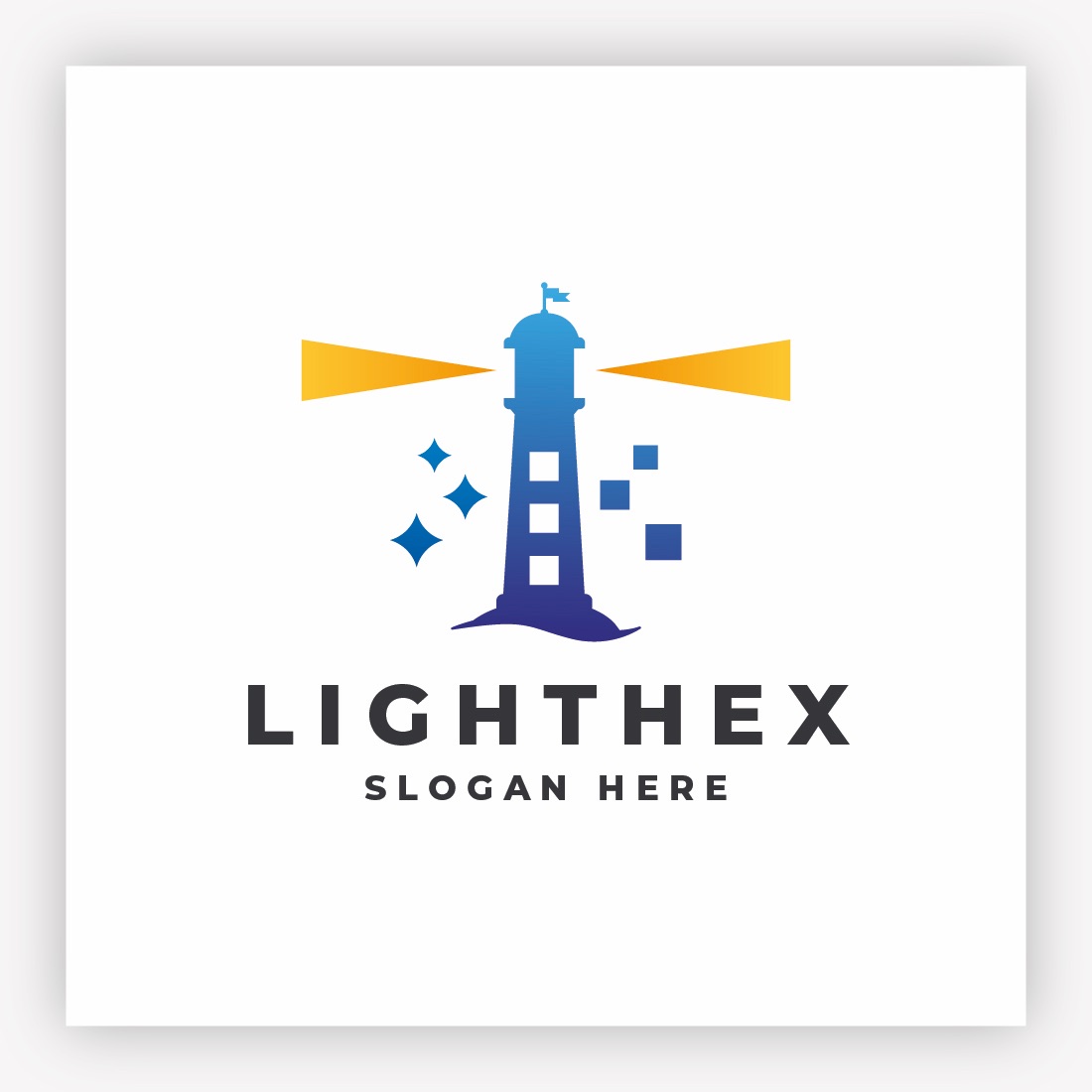 Lighthex Lighthouse Pixel Logo preview image.