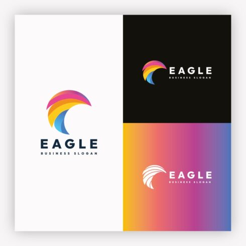 Eagle - Vibrant Abstract Bird / Wing Logo cover image.