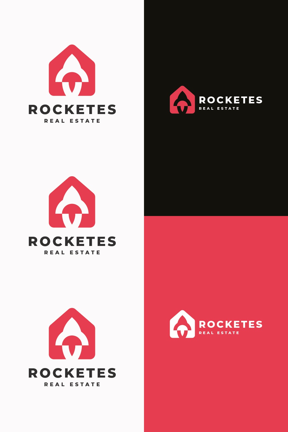 Rocketes - Fast Growth Real Estate Logo pinterest preview image.