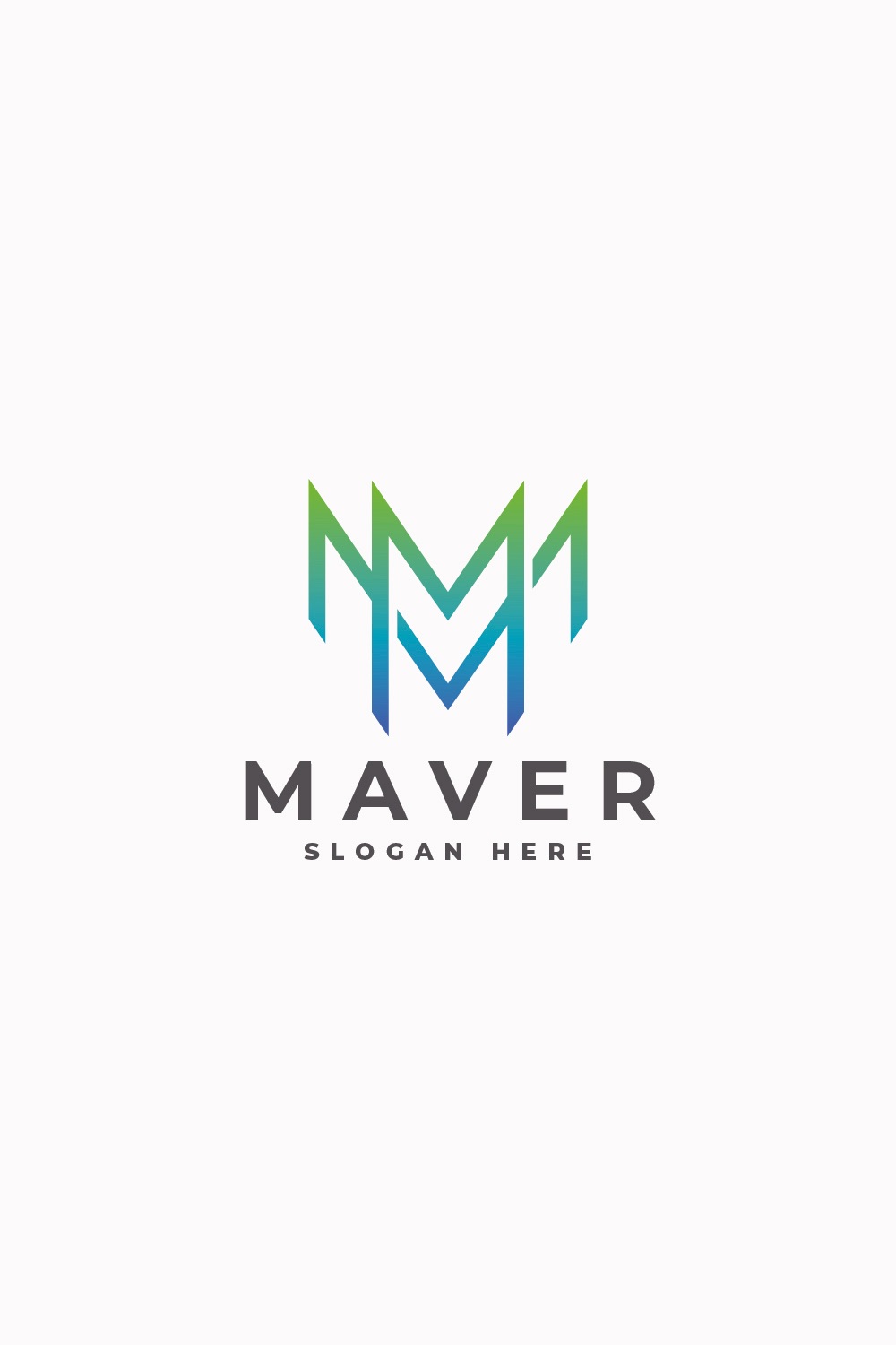 Maver Abstract M Logo pinterest preview image.