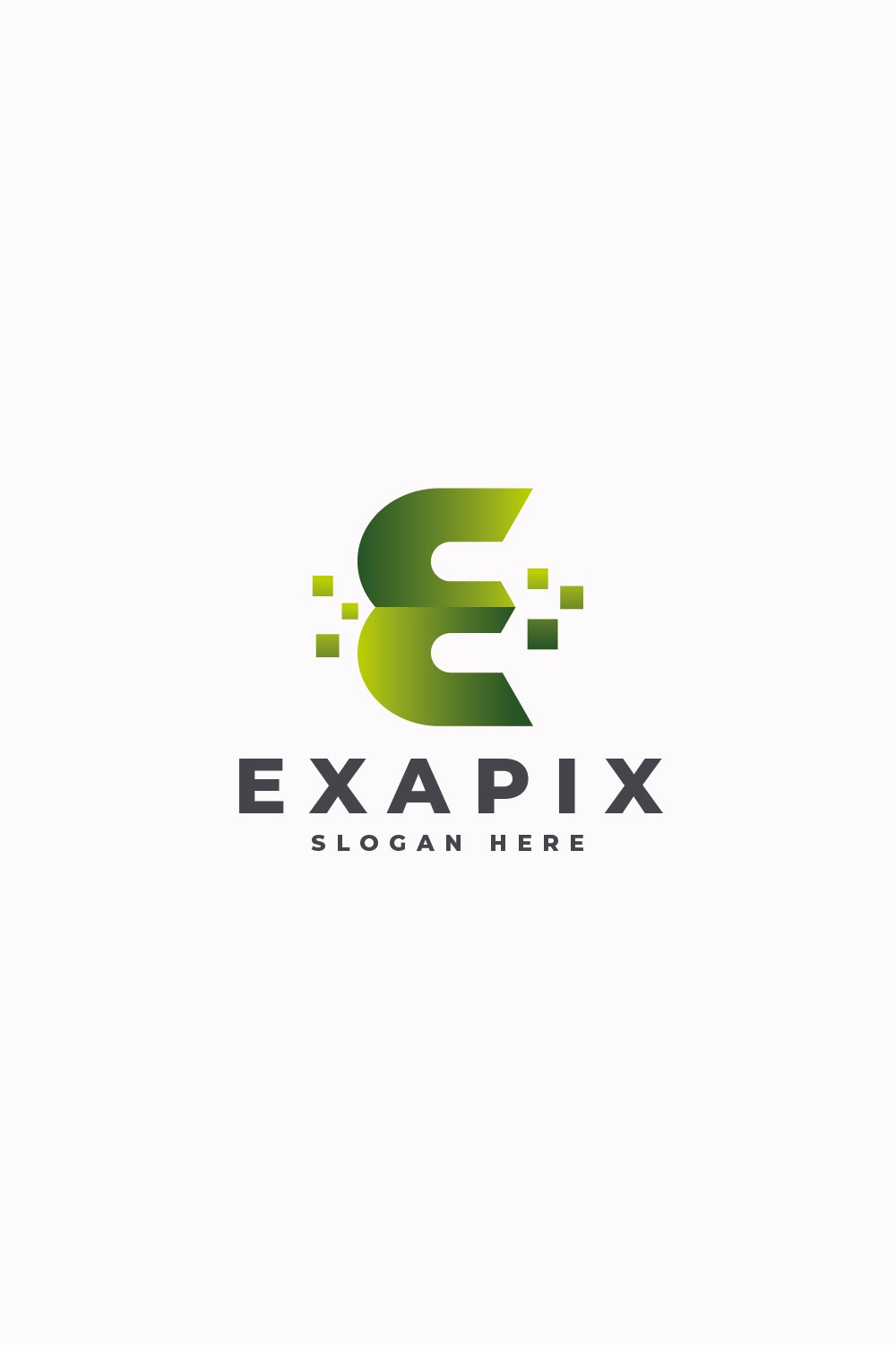 Exapix Digital E Logo pinterest preview image.