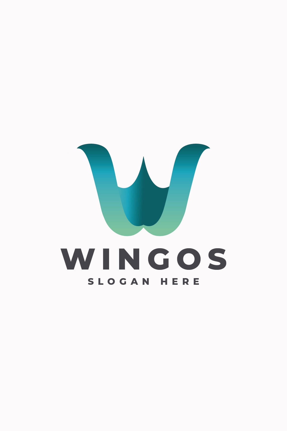 Wingos Letter W Logo pinterest preview image.