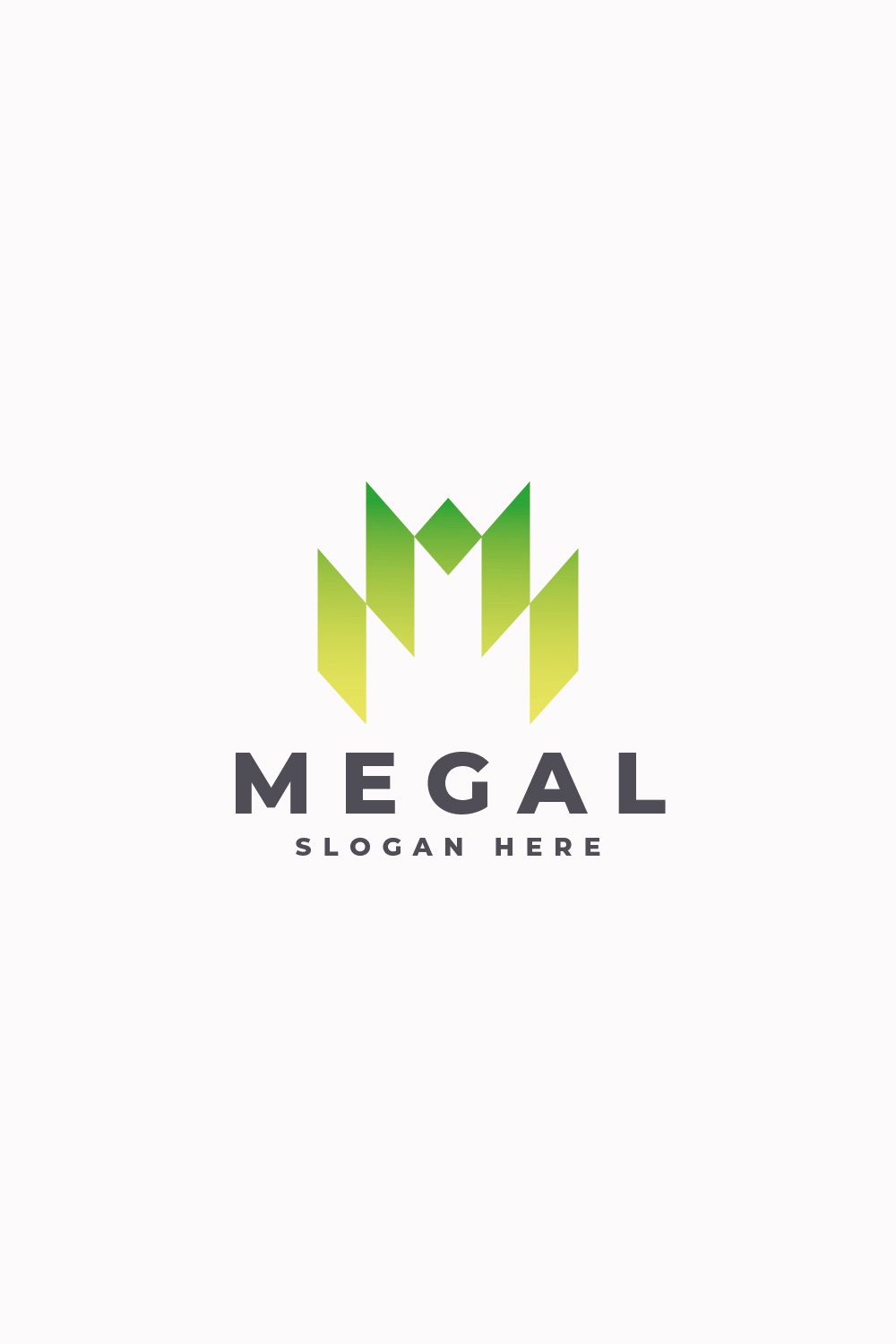 Megal Abstract M Logo pinterest preview image.