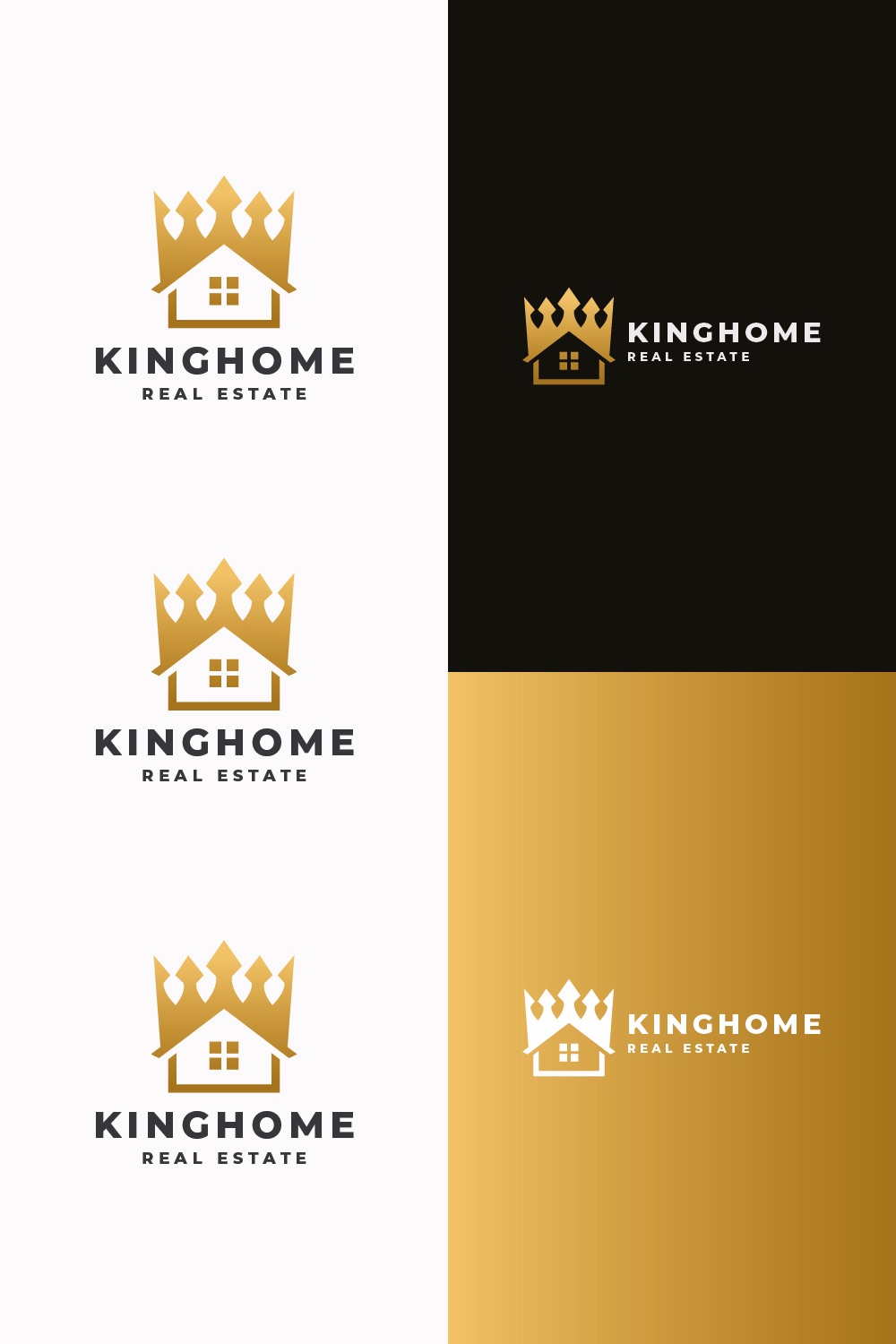 King Home - Royal Home & Real Estate Logo pinterest preview image.