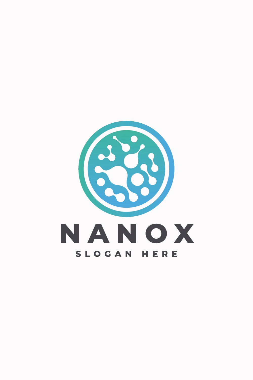 Nanox Molecular Circle Logo pinterest preview image.