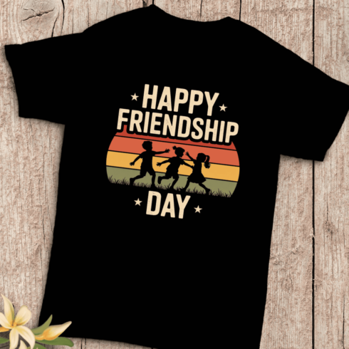 Children Playing Friendship T-Shirt Design cover image.