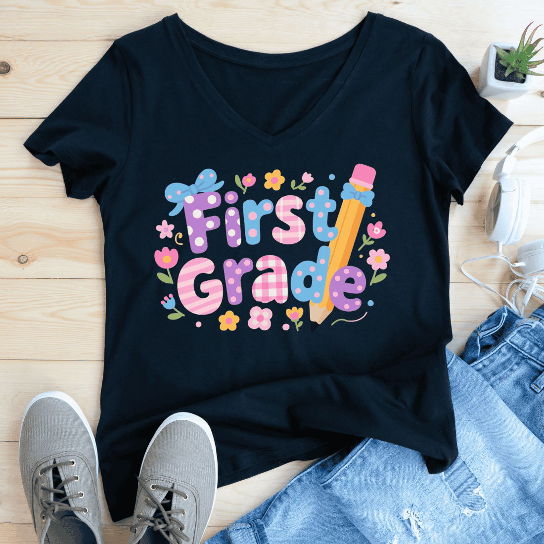 Welcome First Graders T-Shirt Design preview image.