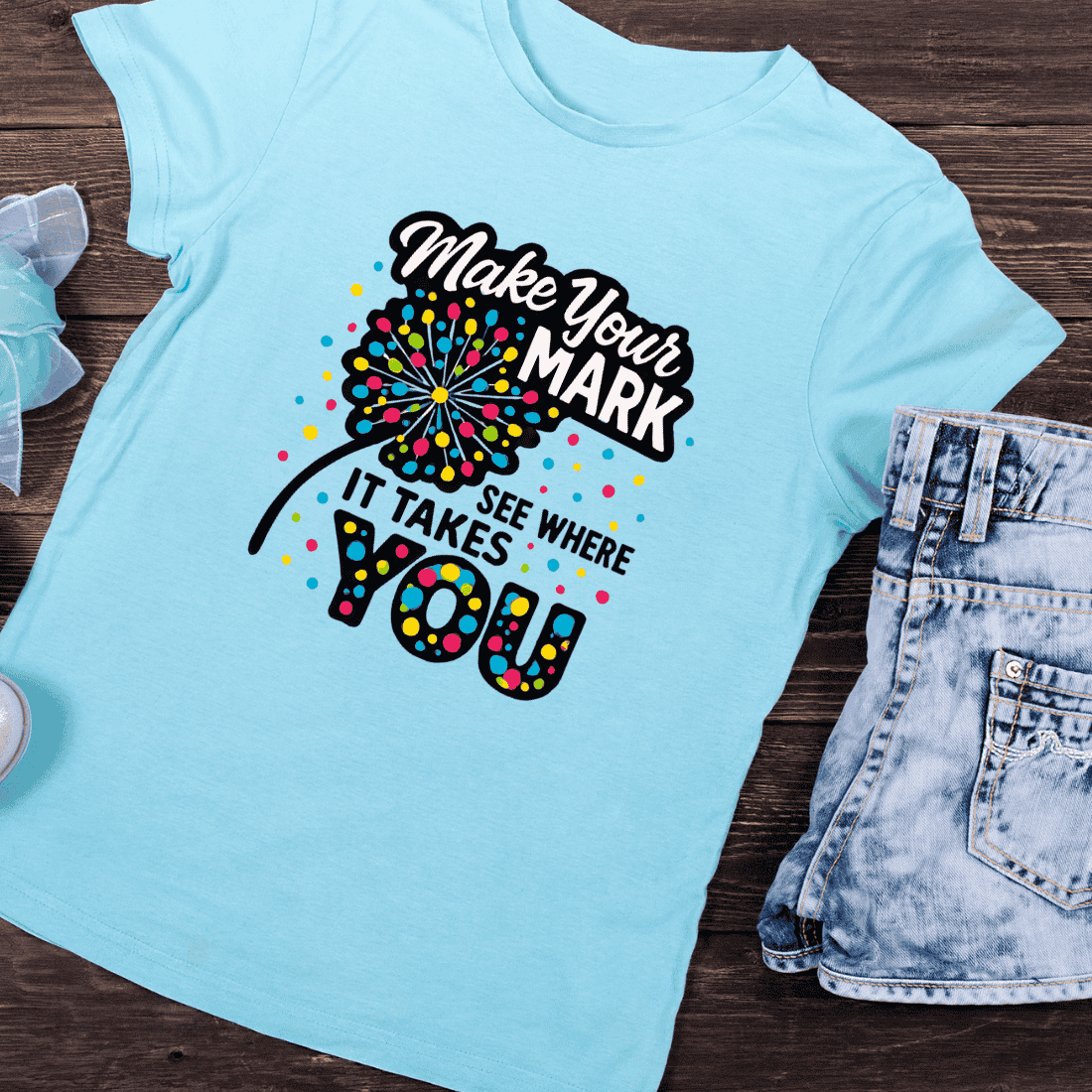 Playful Make Your Mark T-Shirt Design preview image.