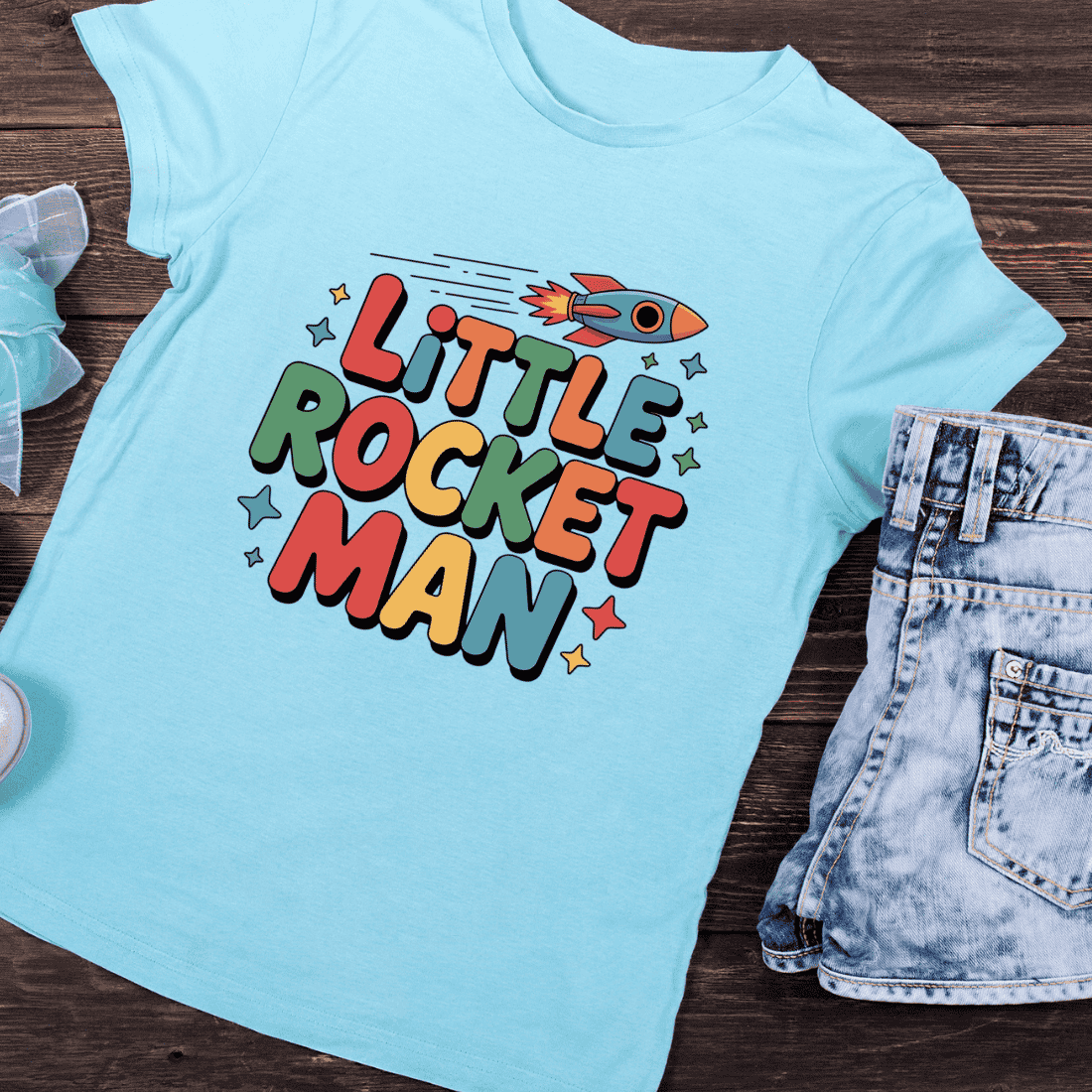 Astronaut Quote for Baby Onesies T-Shirt Design preview image.