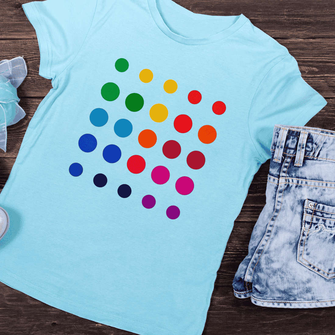 Abstract Dot T-Shirt Design preview image.