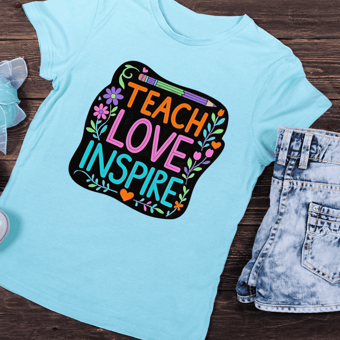 Back to School Motivation T-Shirt Design preview image.