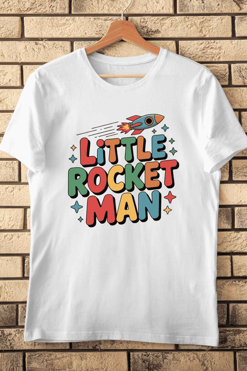Astronaut Quote for Baby Onesies T-Shirt Design pinterest preview image.