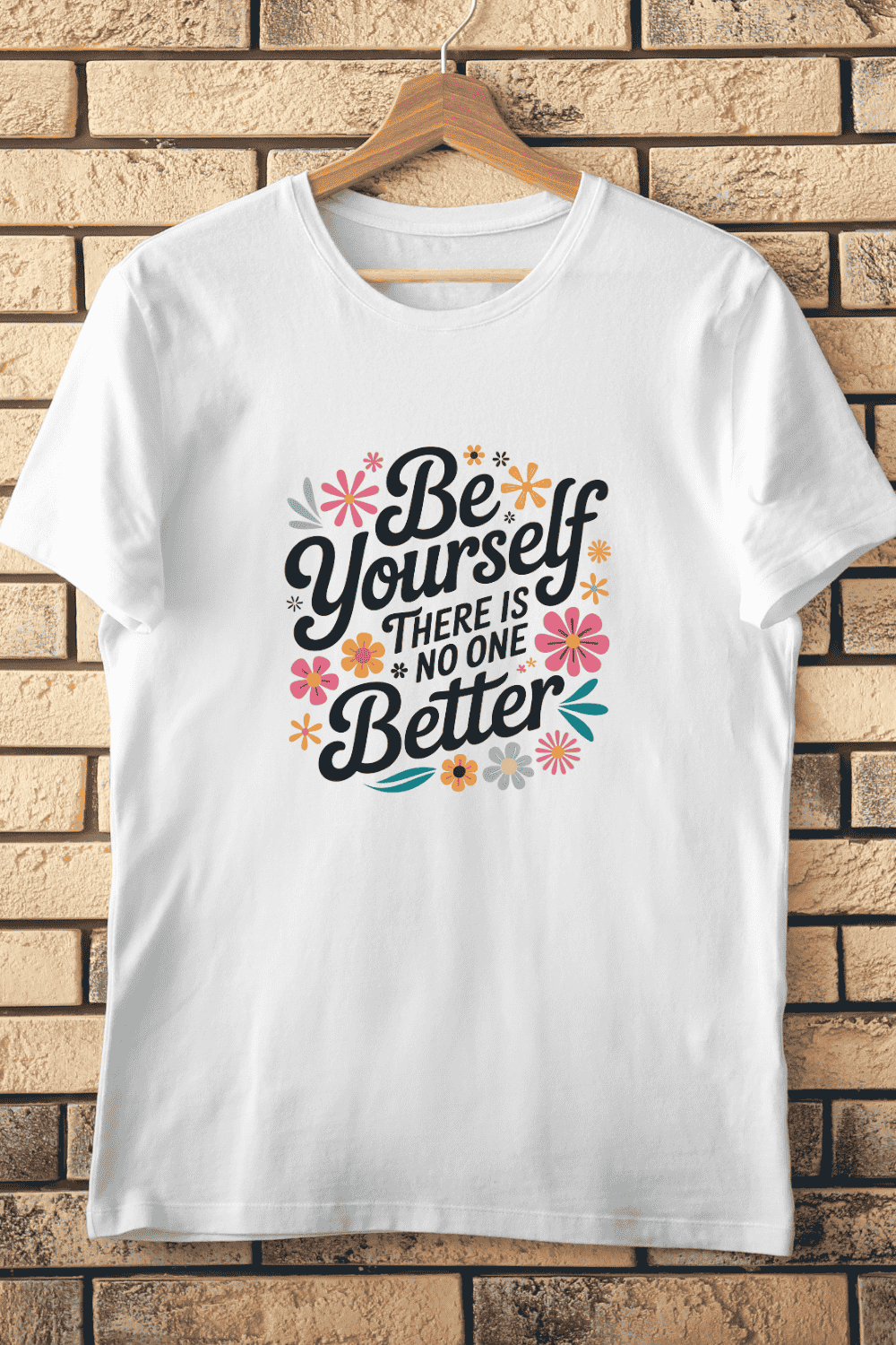 Be Yourself There Is No One Better T-Shirt Design pinterest preview image.