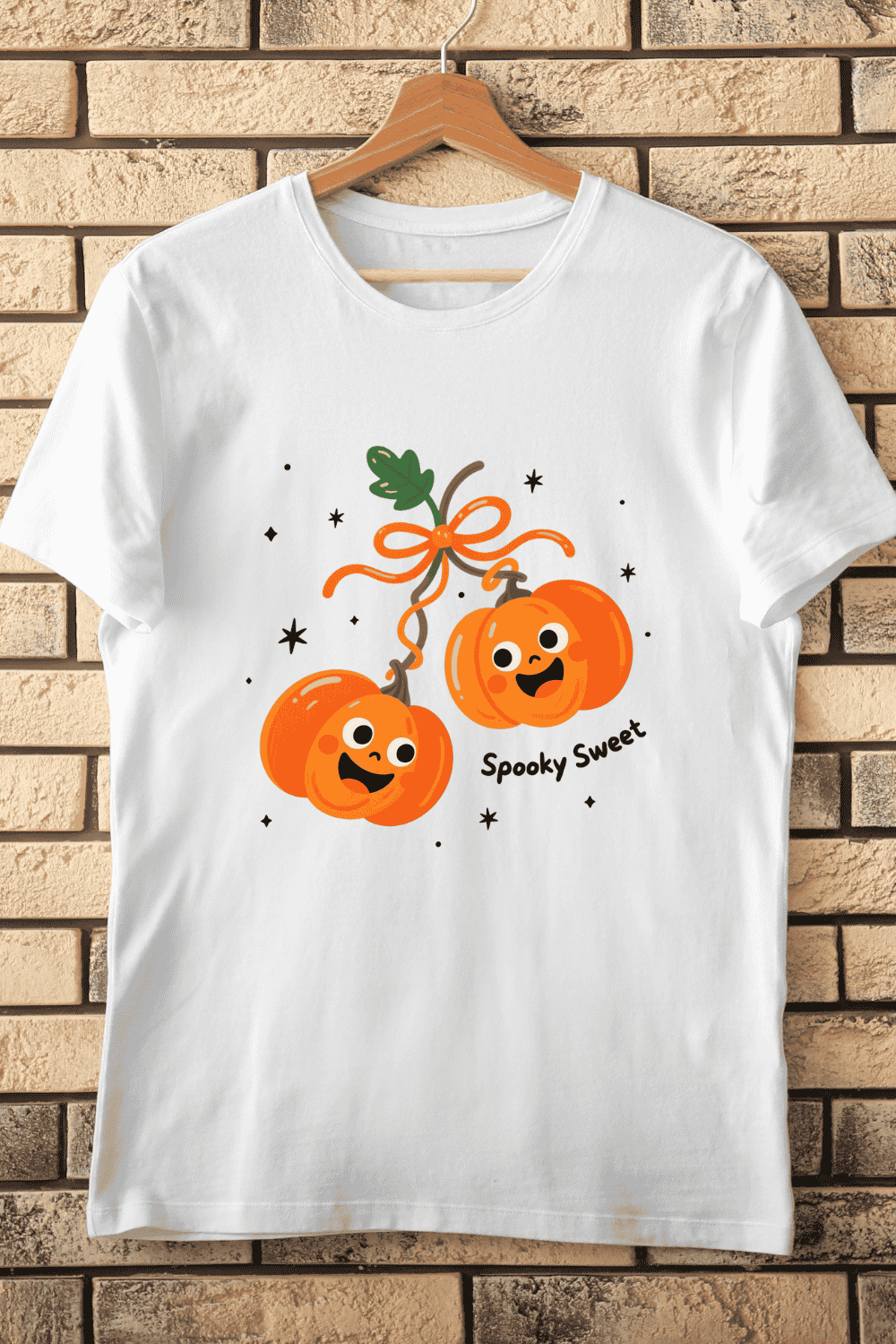 Cute Jack O'Lanterns PNG T-Shirt Design pinterest preview image.